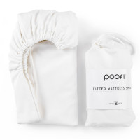 Poofi Organic Color - prześcieradło bawełna organiczna do łóżeczka (120 х 60 cm) • Śmietanka