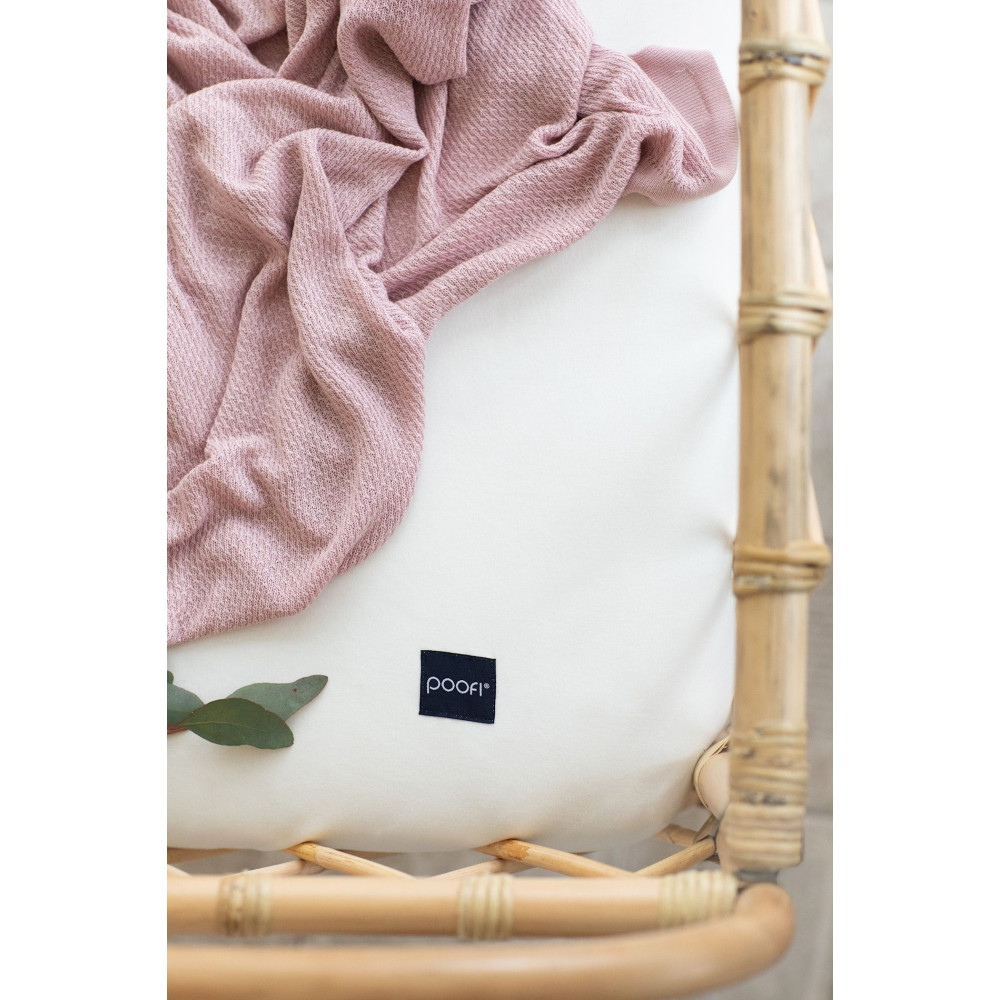 Poofi Organic Color - дитяче простирадло з органічної бавовни для ліжечка (120 х 60 см) • Śmietanka