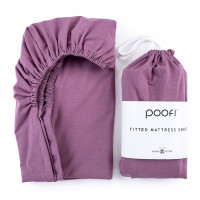Poofi Organic Color - prześcieradło bawełna organiczna do łóżeczka (120 х 60 cm) • Fiołek