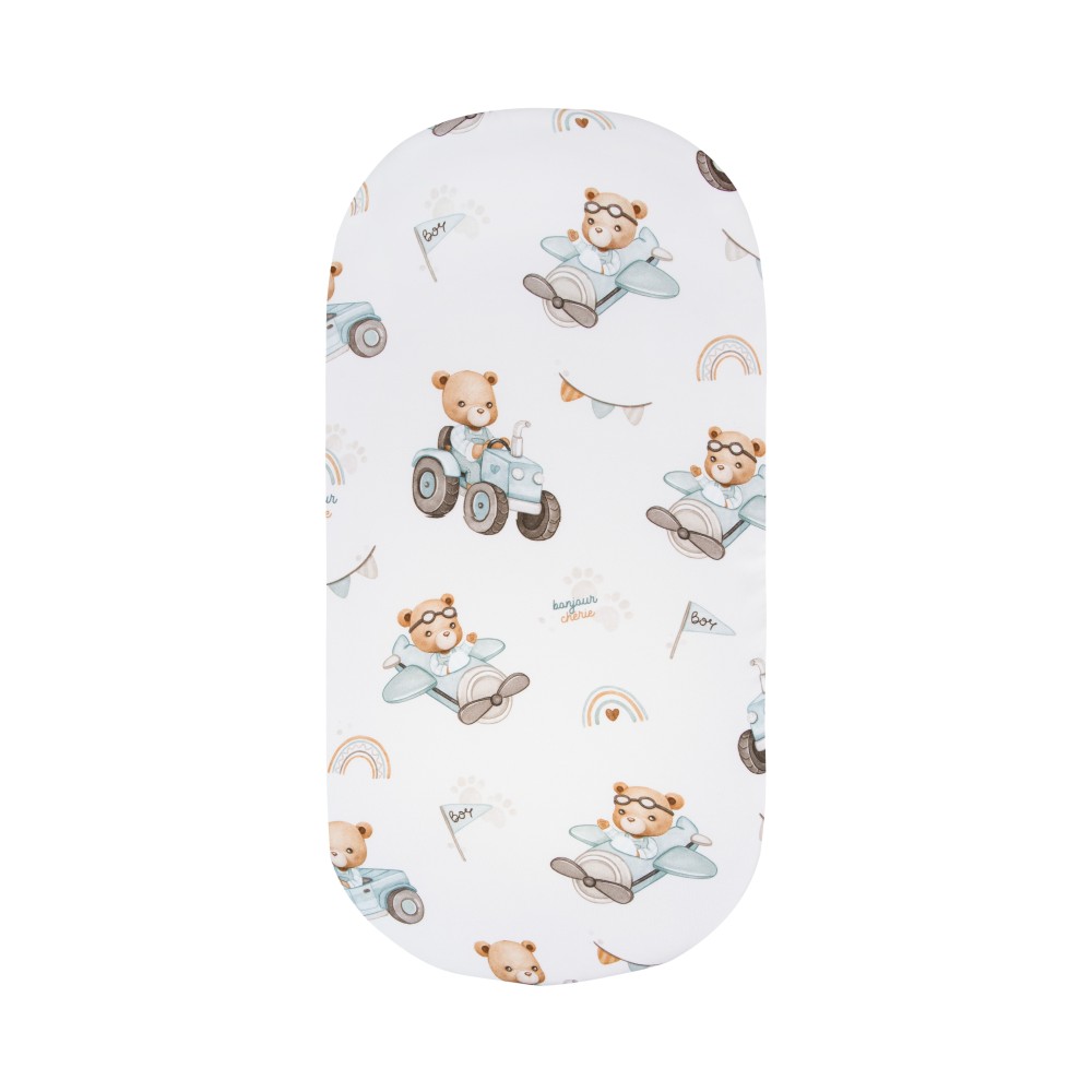 Bonjour Cherie - дитяче бамбукове простирадло на резинці для ліжечка (120 х 60 см) • Traktory