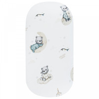 Bonjour Cherie - bambusowe prześcieradło z gumką do łóżeczka (120 х 60 cm) • Misie Bonjour Cherie - bambusowe prześcieradło z gumką do łóżeczka (120 х 60 cm) • Misie