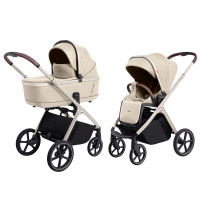 Carrello Vector CRL-6550 - lekki wózek dziecięcy 2w1 z regulacją wysokości gondoli i siedziska spacerówki • Seashell Beige Carrello Vector CRL-6550 - lekki wózek dziecięcy 2w1 z regulacją wysokości gondoli i siedziska spacerówki • Seashell Beige