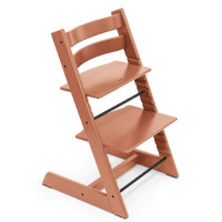 Stokke Tripp Trapp - krzesełko do karmienia drewniane (z drewna bukowego) • Terakota
