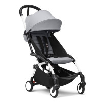 Stokke YOYO 3 - легка прогулянкова коляска, компактна коляска для літака та подорожі, білий колір рами • Stone White Stokke YOYO 3 - легка прогулянкова коляска, компактна коляска для літака та подорожі, білий колір рами • Stone White