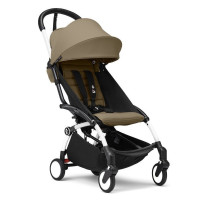 Stokke YOYO 3 - lekki wózek spacerowy, kompaktowa spacerówka do samolotu i podróży, kolor ramy biały • Toffee White Stokke YOYO 3 - lekki wózek spacerowy, kompaktowa spacerówka do samolotu i podróży, kolor ramy biały • Toffee White