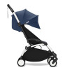 Stokke YOYO 3 - легка прогулянкова коляска, компактна коляска для літака та подорожі, білий колір рами • Niebieski Air France White