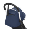 Stokke YOYO 3 - легка прогулянкова коляска, компактна коляска для літака та подорожі, білий колір рами • Niebieski Air France White