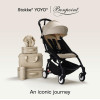 Stokke YOYO 3 - lekki wózek spacerowy, kompaktowa spacerówka do samolotu i podróży, kolor ramy biały • Bonpoint Beige White