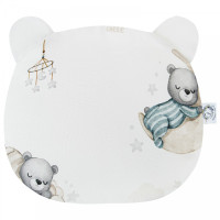 Bonjour Cherie Miś - дитяча бамбукова подушка з вушками 30x30 см • Misie