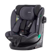 Carrello Sirius CRL-8808 - поворотне дитяче автокрісло i-Size (0 – 12 років / 40 - 150 см), встановлення  по ходу та проти напрямку руху, кріплення Isofix та Top Tether • Harbor Grey