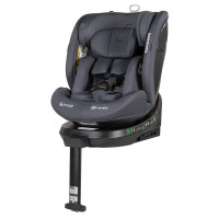 Carrello Octopus CRL-16002 - obrotowy fotelik samochodowy i-Size (0 - 12 lat / 40 - 150 cm), montaż tyłem i przodem do kierunku jazdy, mocowania ISOFIX • Deepwater Grey