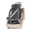 Carrello Octopus CRL-16002 - obrotowy fotelik samochodowy i-Size (0 - 12 lat / 40 - 150 cm), montaż tyłem i przodem do kierunku jazdy, mocowania ISOFIX • Deepwater Grey