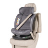Carrello Octopus CRL-16002 - obrotowy fotelik samochodowy i-Size (0 - 12 lat / 40 - 150 cm), montaż tyłem i przodem do kierunku jazdy, mocowania ISOFIX • Seashell Grey