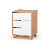 Veres Manhattan 600 - komoda dziecięca (60 cm) • White Natural