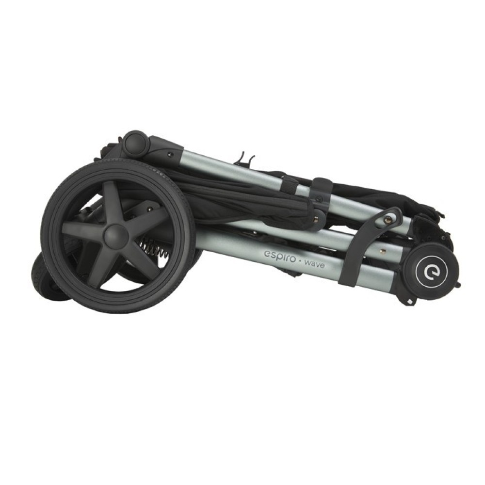 Espiro Wave - stylowy wózek spacerowy / kompaktowa spacerówka • 307 Grey Shadows