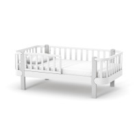 Veres Monaco 160 - łóżko młodzieżowe z drewna bukowego (160x80 cm) • White Grey
