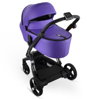 iBebe iStop Drive - wózek dziecięcy 2w1 z elektronicznym hamulcem i wspomaganiem jazdy, Limited Edition • Violet