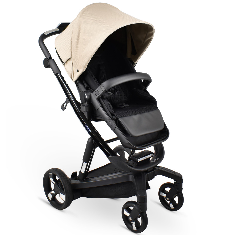 iBebe iStop Drive - дитяча коляска 2в1 з електроприводом і гальмом • Beige