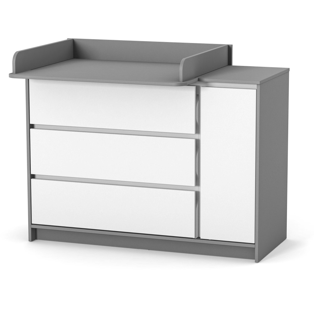 Veres Bern 1200 - komoda dziecięca (120cm) • White Graphite Veres Bern 1200 - komoda dziecięca (120cm) • White Graphite