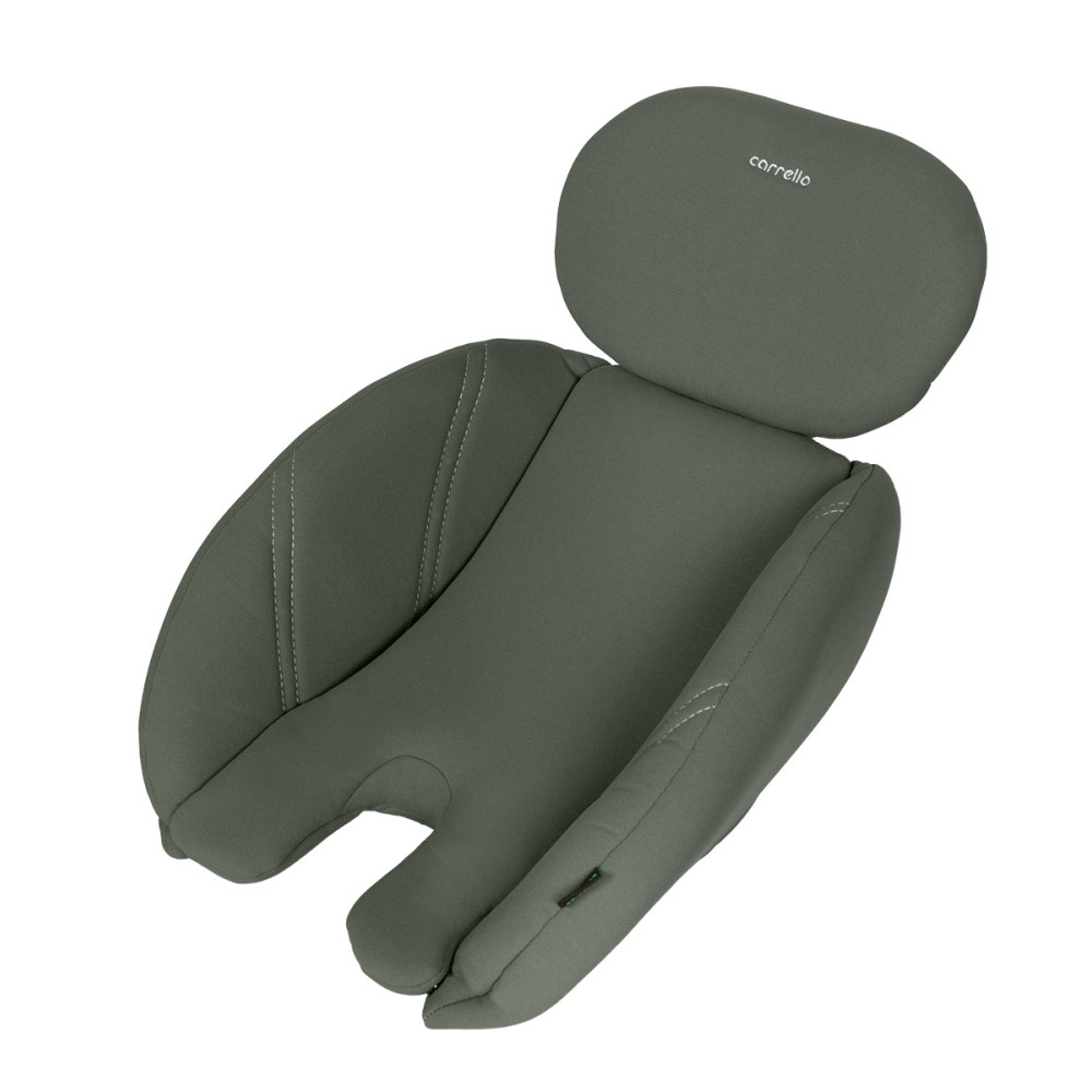 Carrello Genesis + CRL-12807 - поворотне дитяче автокрісло i-Size (0 – 12 років / 40 - 150 см), встановлення  по ходу та проти напрямку руху, кріплення Isofix, подвійний захист від бічних ударів • Beetle Green