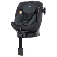Carrello Genesis + CRL-12807 - поворотне дитяче автокрісло i-Size (0 – 12 років / 40 - 150 см), встановлення  по ходу та проти напрямку руху, кріплення Isofix, подвійний захист від бічних ударів • Magnet Grey