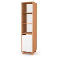 Veres Manhattan - regał otwarty do pokoju dziecięcego (182.5x43 cm) • White Natural