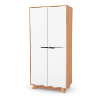 Veres Manhattan 850 - szafa dziecięca (85x47x182.5 cm) • White Natural