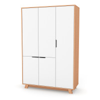 Veres Manhattan 1200 - szafa dziecięca (120x47x182.5cm) • White Natural
