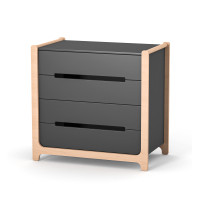Veres Nice 900 - komoda dziecięca (90 cm) • Anthracite Natural