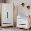 Veres Nice 950 - дитяча шафа з шухлядами, дводверна (95x52.7x179.7 см) • White Natural