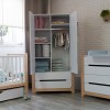 Veres Nice 950 - дитяча шафа з шухлядами, дводверна (95x52.7x179.7 см) • White Natural