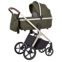 Carrello Vector CRL-6550 - легка дитяча коляска 2в1 з регулюванням висоти люльки та прогулянкового сидіння  • Deep Green