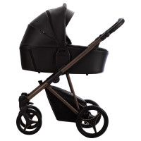 Bebetto Pelpasso PRO - дитяча коляска 2в1, з екошкіри • PRO 03 Choco