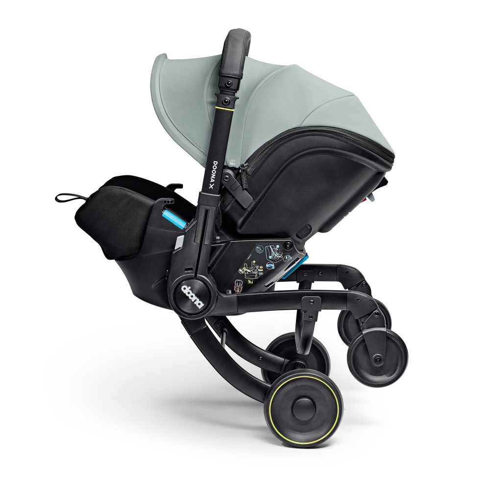 Doona X - mobilny fotelik samochodowy, wózek dla dziecka (0-13kg, 40-85cm) • Dusty Sage