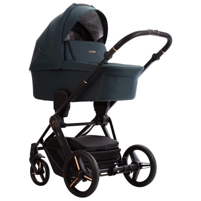 Bebetto Monti - wózek dziecięcy 2w1 z adapterami do podwyższenia gondoli (regulacja wysokości rączki łamana i teleskopowa) • 03 Stella