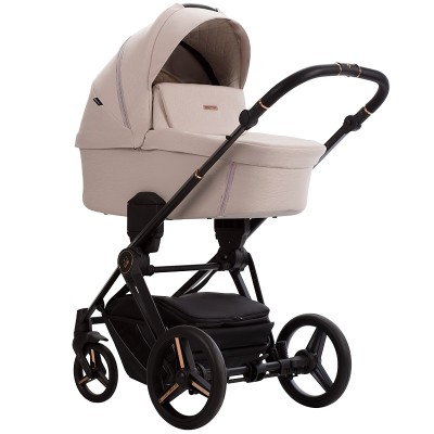 Bebetto Monti - wózek dziecięcy 2w1 z adapterami do podwyższenia gondoli (regulacja wysokości rączki łamana i teleskopowa) • 05 Stella