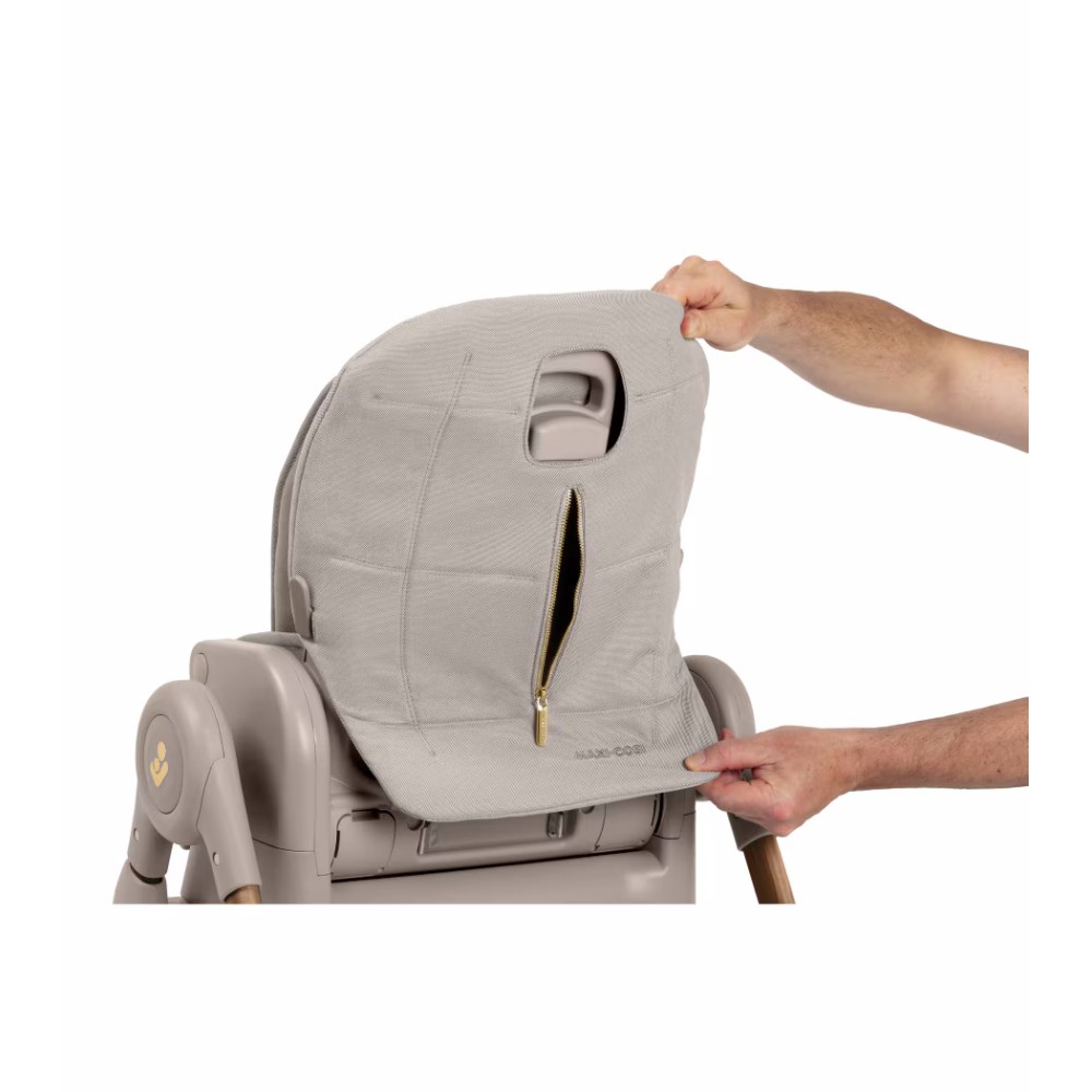 Maxi Cosi Minla Plus - krzesełko do karmienia 3w1 na kółkach, fotelik typu booster, stołek (0 - 14lat / 0 - 60 kg) • Elegance Beige