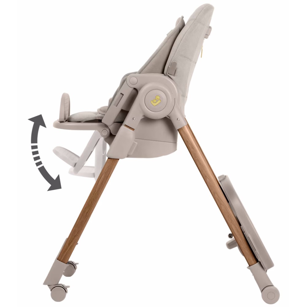 Maxi Cosi Minla Plus - krzesełko do karmienia 3w1 na kółkach, fotelik typu booster, stołek (0 - 14lat / 0 - 60 kg) • Elegance Beige