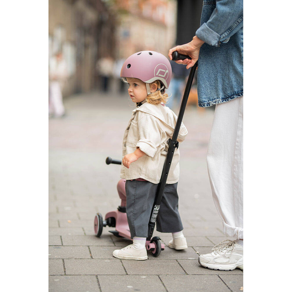 SCOOTANDRIDE XXS-S - дитячий шолом для велосипеда, самоката (1-5років / 45-51см окружність голови) • Wildberry