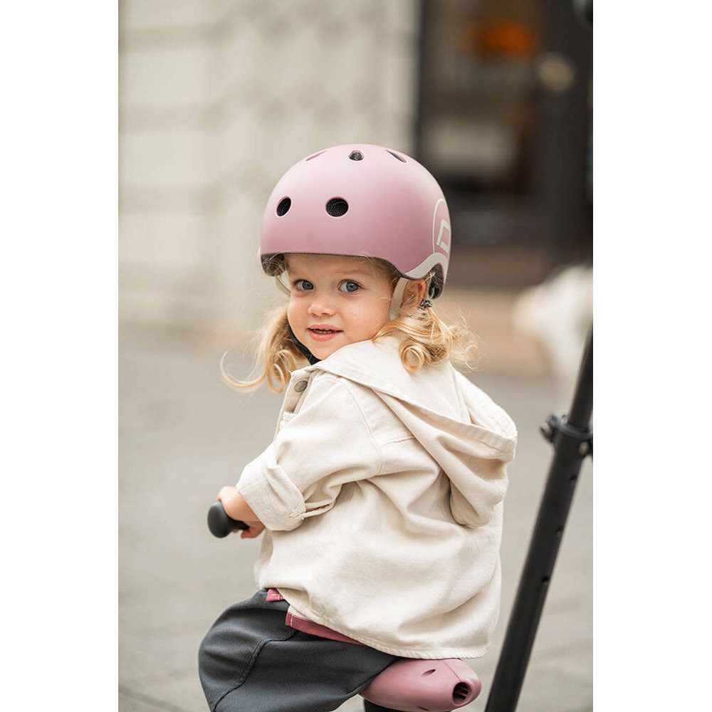 SCOOTANDRIDE XXS-S - дитячий шолом для велосипеда, самоката (1-5років / 45-51см окружність голови) • Wildberry