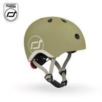 SCOOTANDRIDE XXS-S - дитячий шолом для велосипеда, самоката (1-5років / 45-51см окружність голови) • Olive