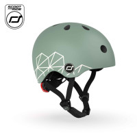 SCOOTANDRIDE XXS-S - дитячий шолом для велосипеда, самоката (1-5років / 45-51см окружність голови) • Green Lines