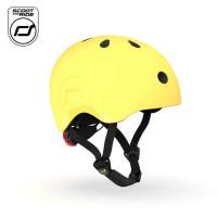 SCOOTANDRIDE S-M - дитячий шолом для велосипеда, самоката (3+ років / 51-55см окружність голови) • Lemon