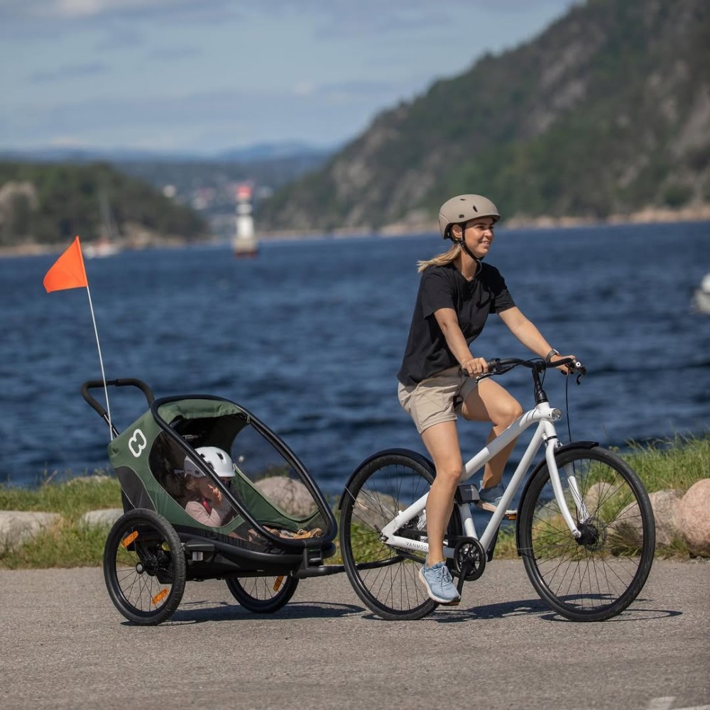 Hamax Thundercap S/M - kask dziecięcy rowerowy (roz 52-56cm) • Red/White