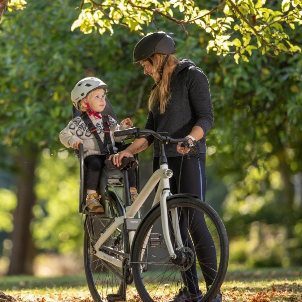 Hamax Thundercap S/M - kask dziecięcy rowerowy (roz 52-56cm) • Red/White