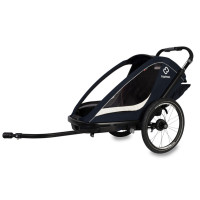 Hamax Breeze One - przyczepka rowerowa pojedyncza • Navy/Cream