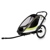 Hamax Breeze One - przyczepka rowerowa pojedyncza • White/Green