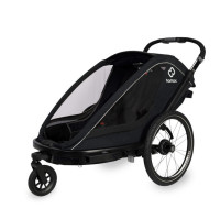 Hamax Breeze - przyczepka rowerowa podwójna • Black