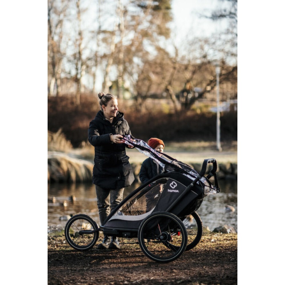 Hamax Cocoon One - велосипедний причіп одномісний • Green/Black