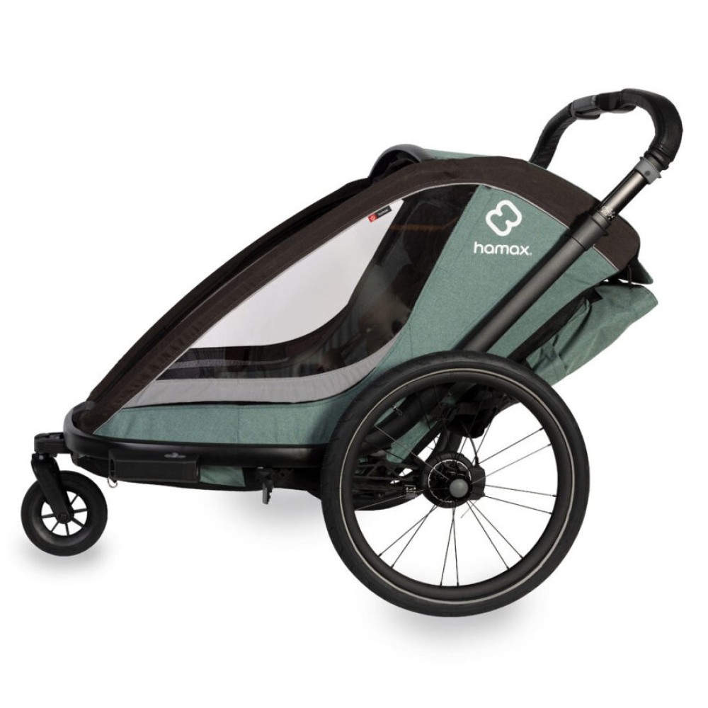Hamax Cocoon One - велосипедний причіп одномісний • Green/Black